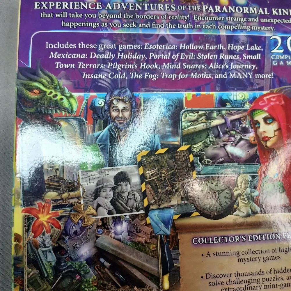 Supernatural Stories 20 Complete Games Teen PC DVD Game Hidden Objects Horror